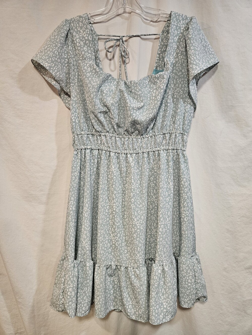 Altar'd State Aqua Tie-Strap Sundress